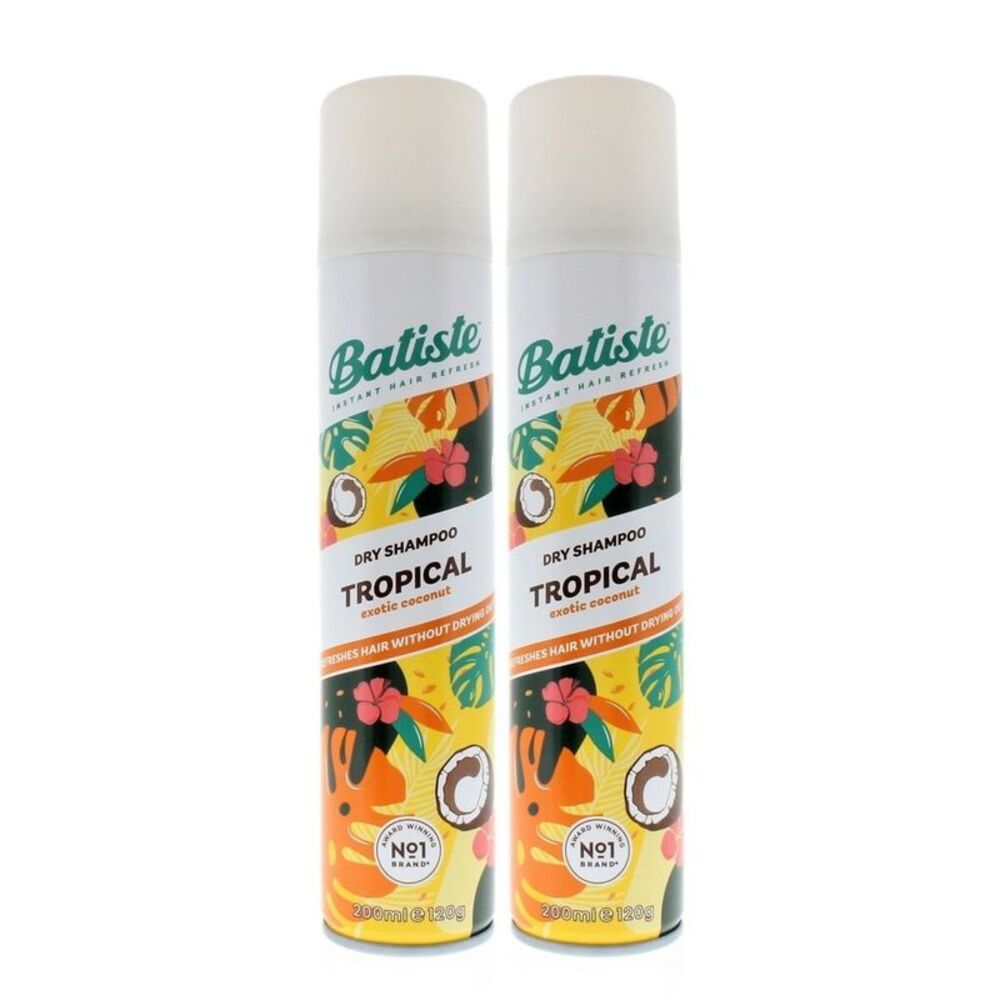 Batiste Dry Shampoo Tropical (2 pack) 6.73 oz/ 200 ml